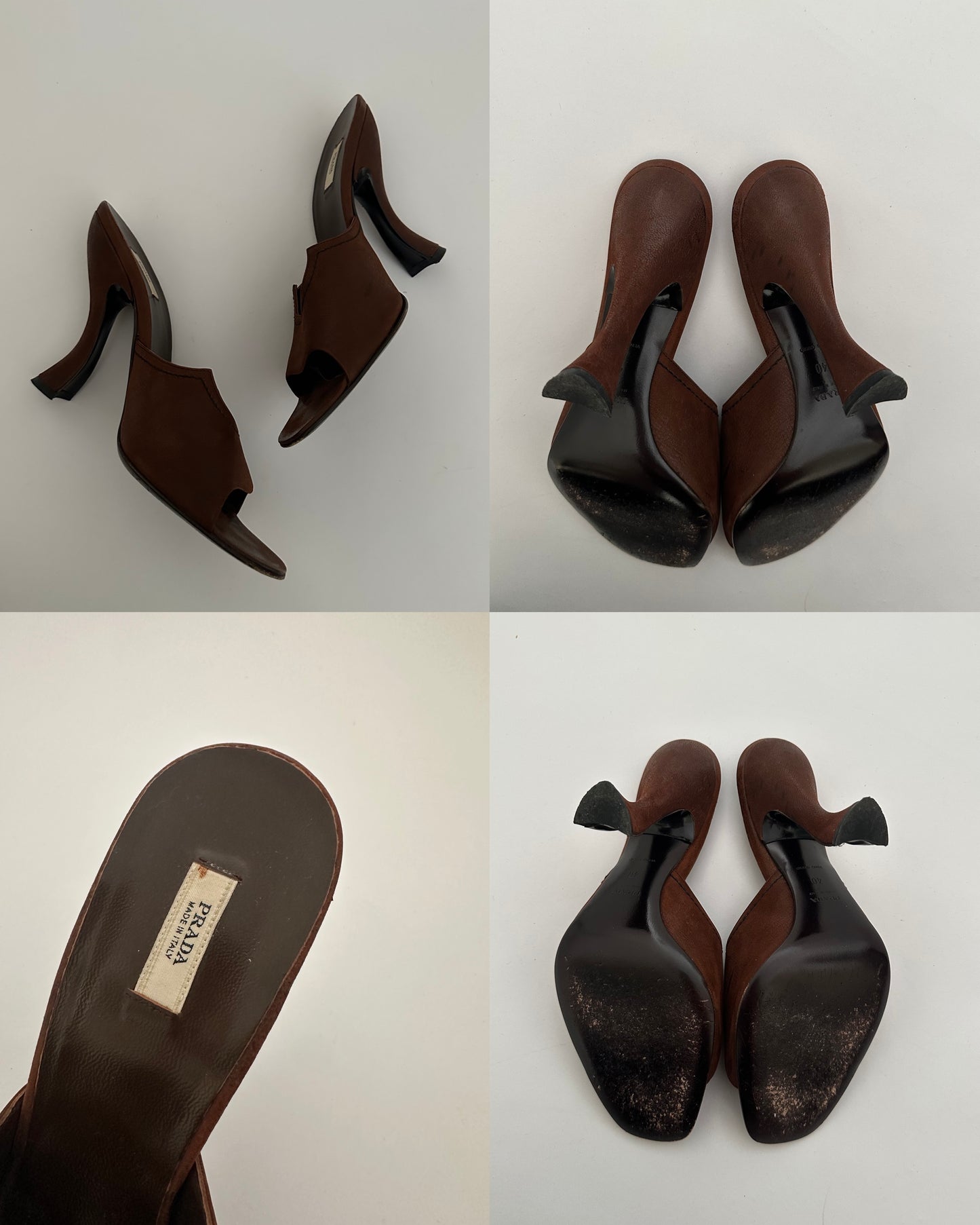 Prada Leather Mules (40)