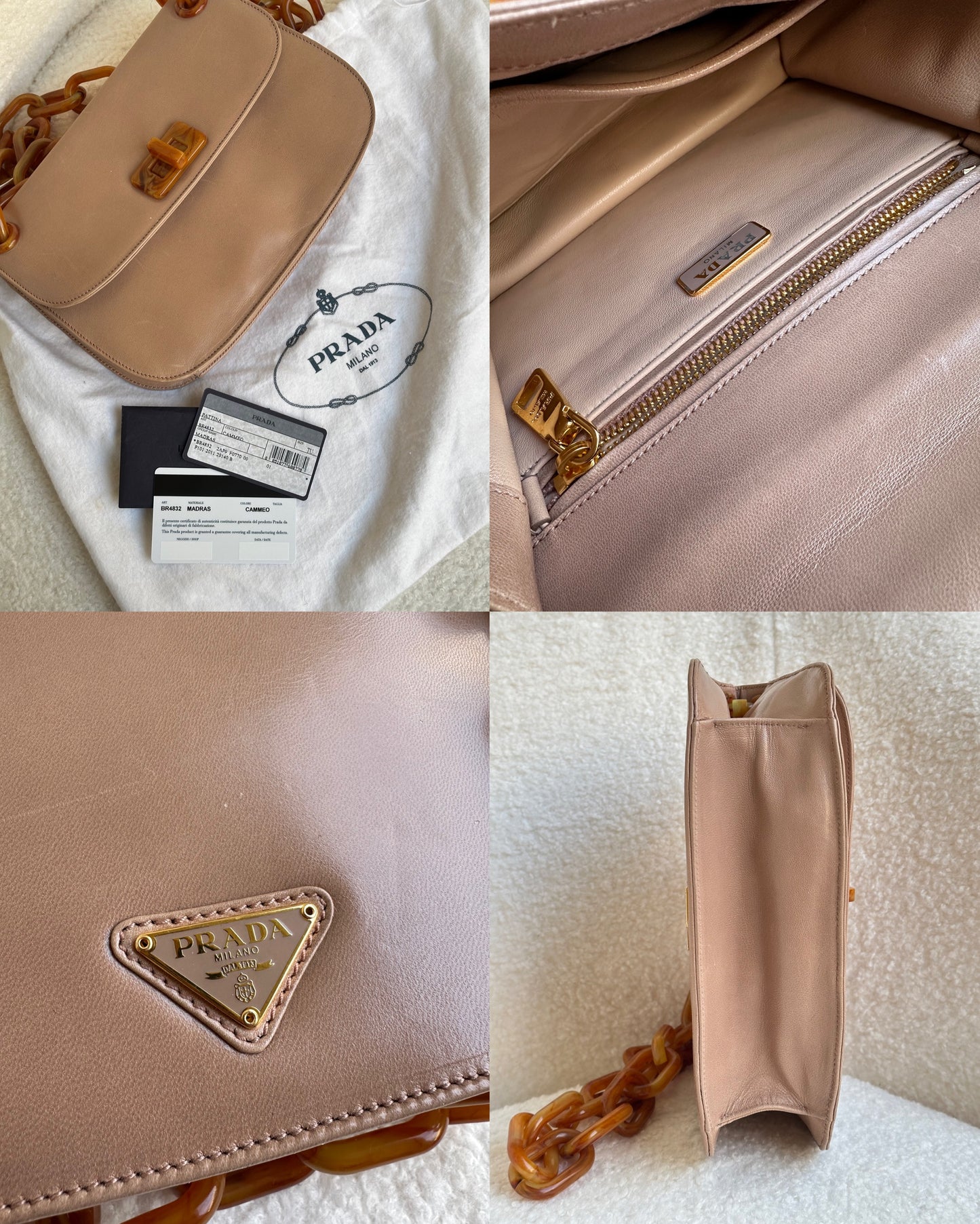 Prada Madras Chain Shoulder Bag