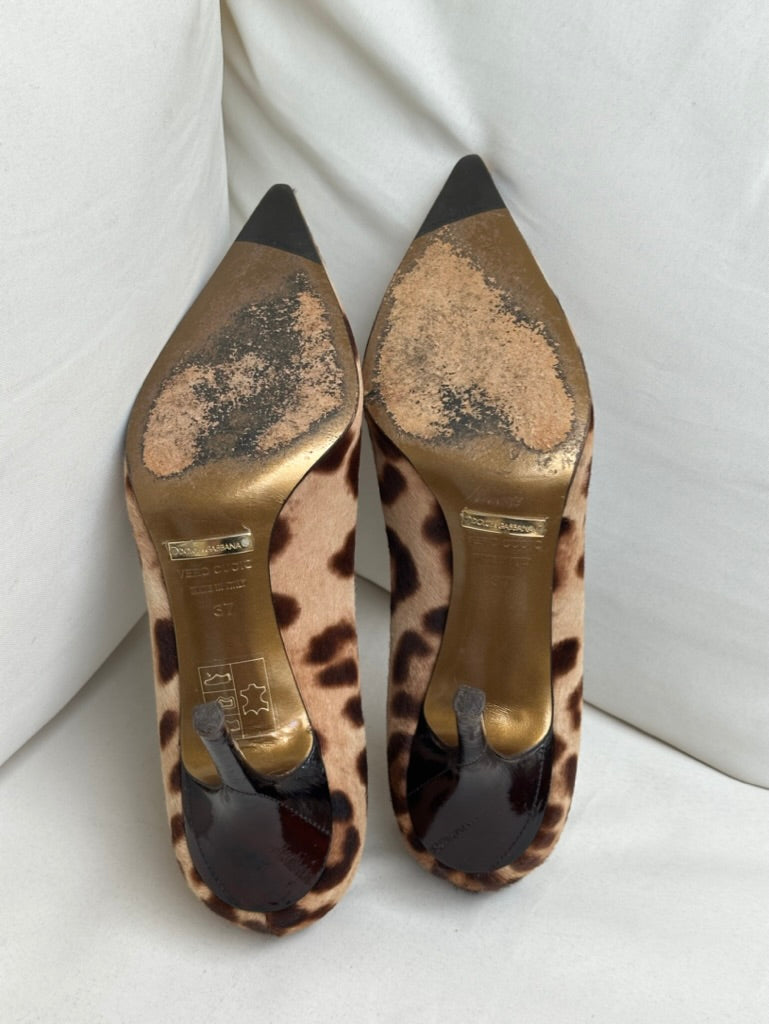 Dolce&Gabbana Fur Heels (37)