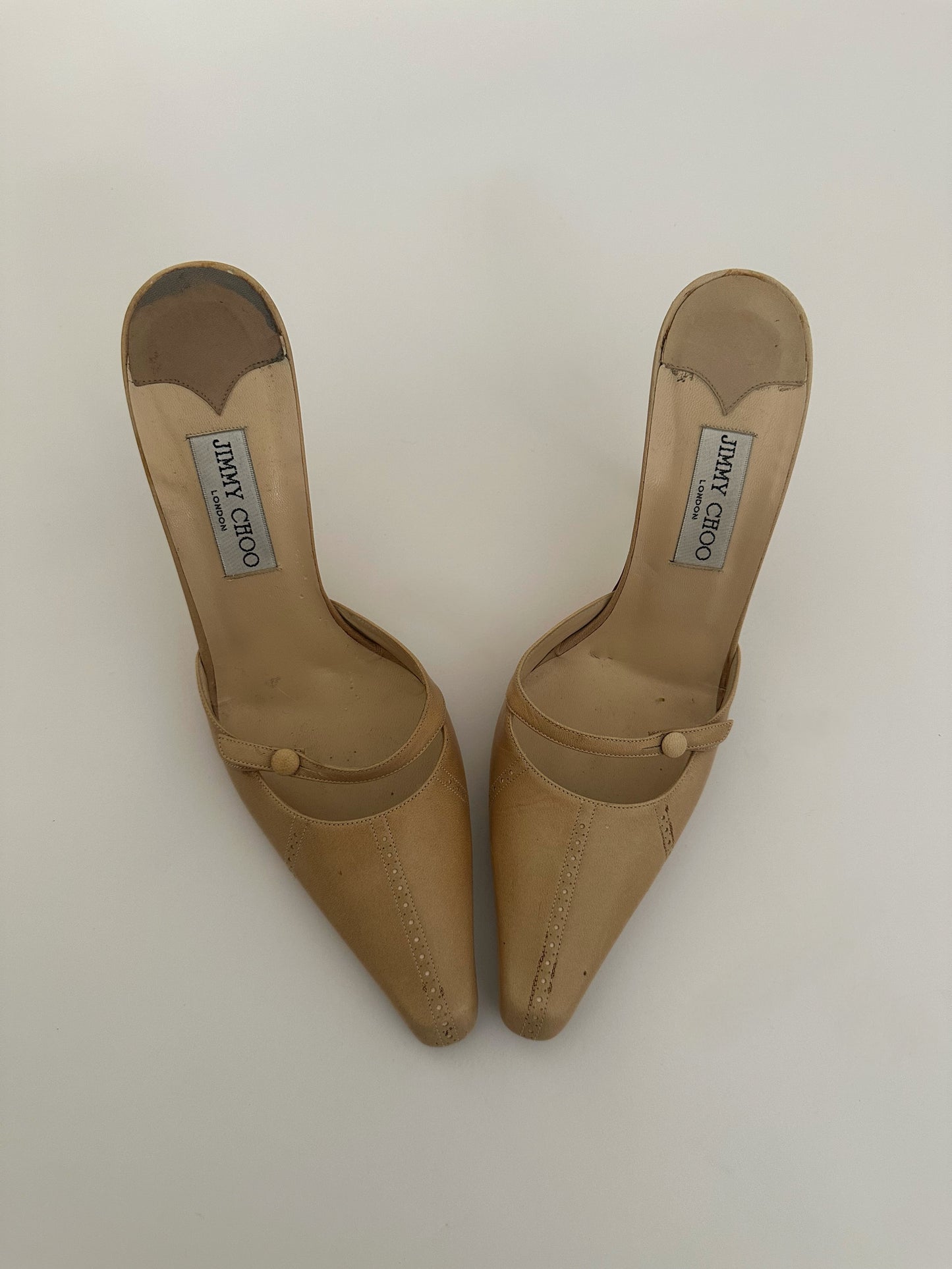 Jimmy Choo Mules Nude (40,5)