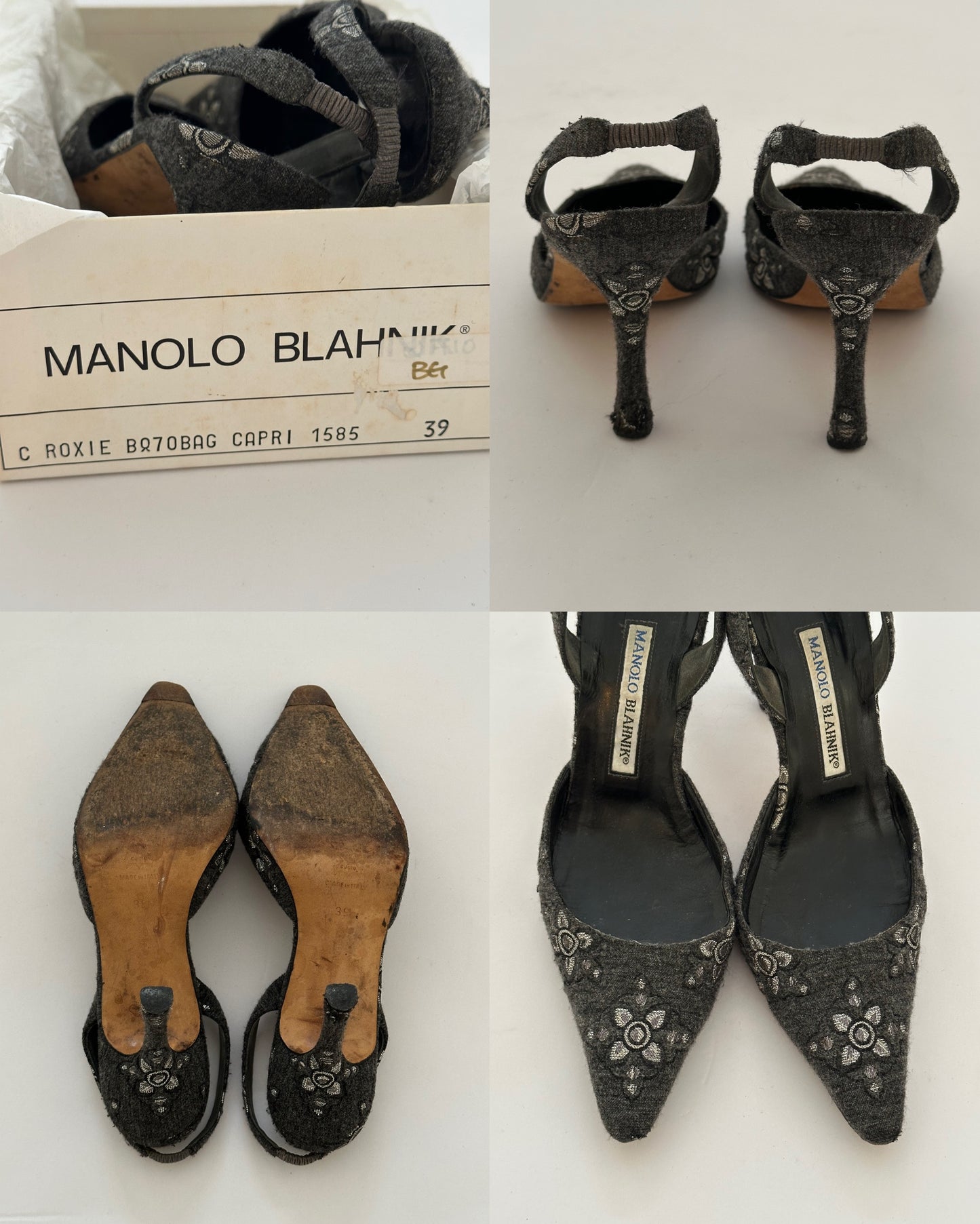 Manolo Blahnik Slingback Heels (39)