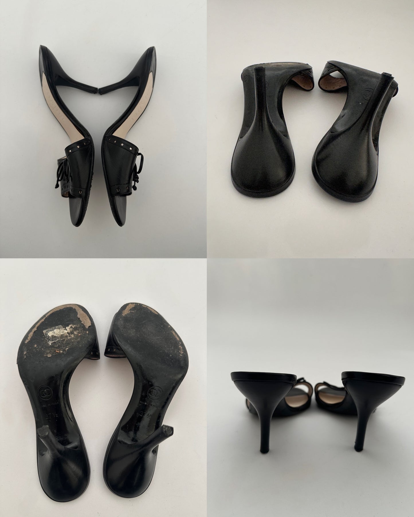 Chanel Leather Kitten Heels (37,5)