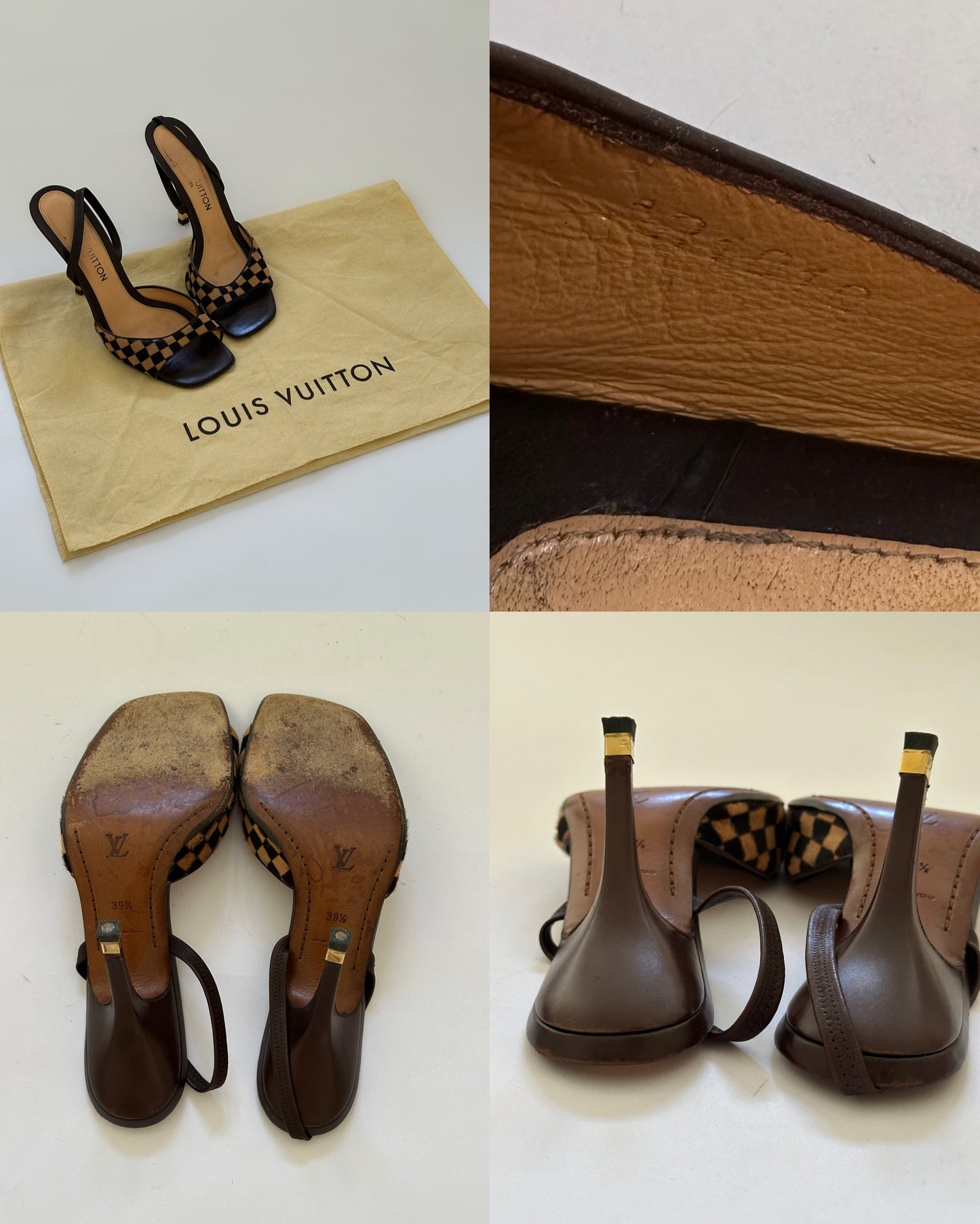 Louis Vuitton Damier Heels (39,5)