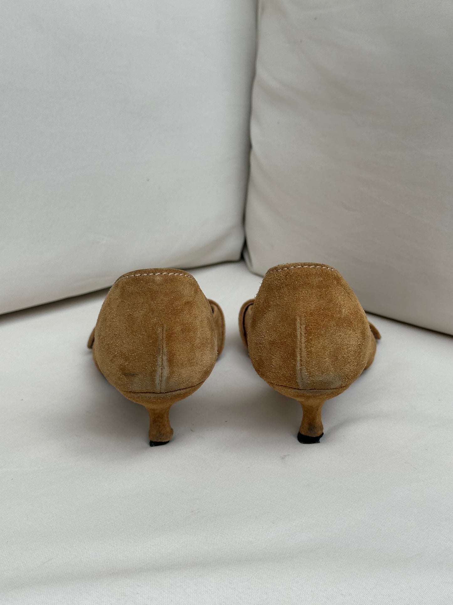 Prada Suede Leather Kitten Heels (36)