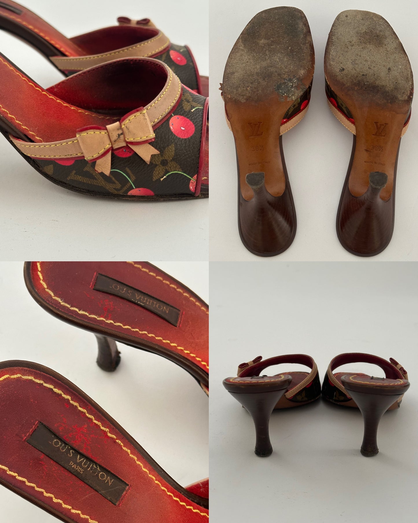 Louis Vuitton Cherry Murakami Heels (36,5)