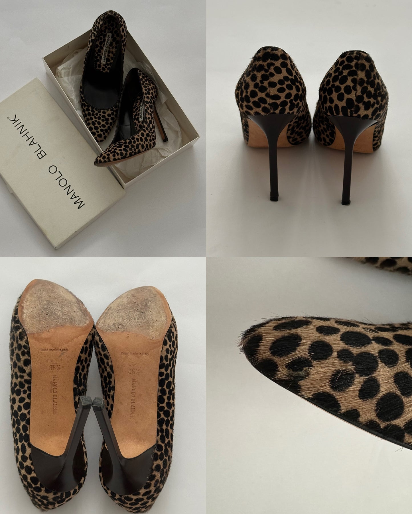 Manolo Blahnik Pony Hair Leo Heels (36,5)