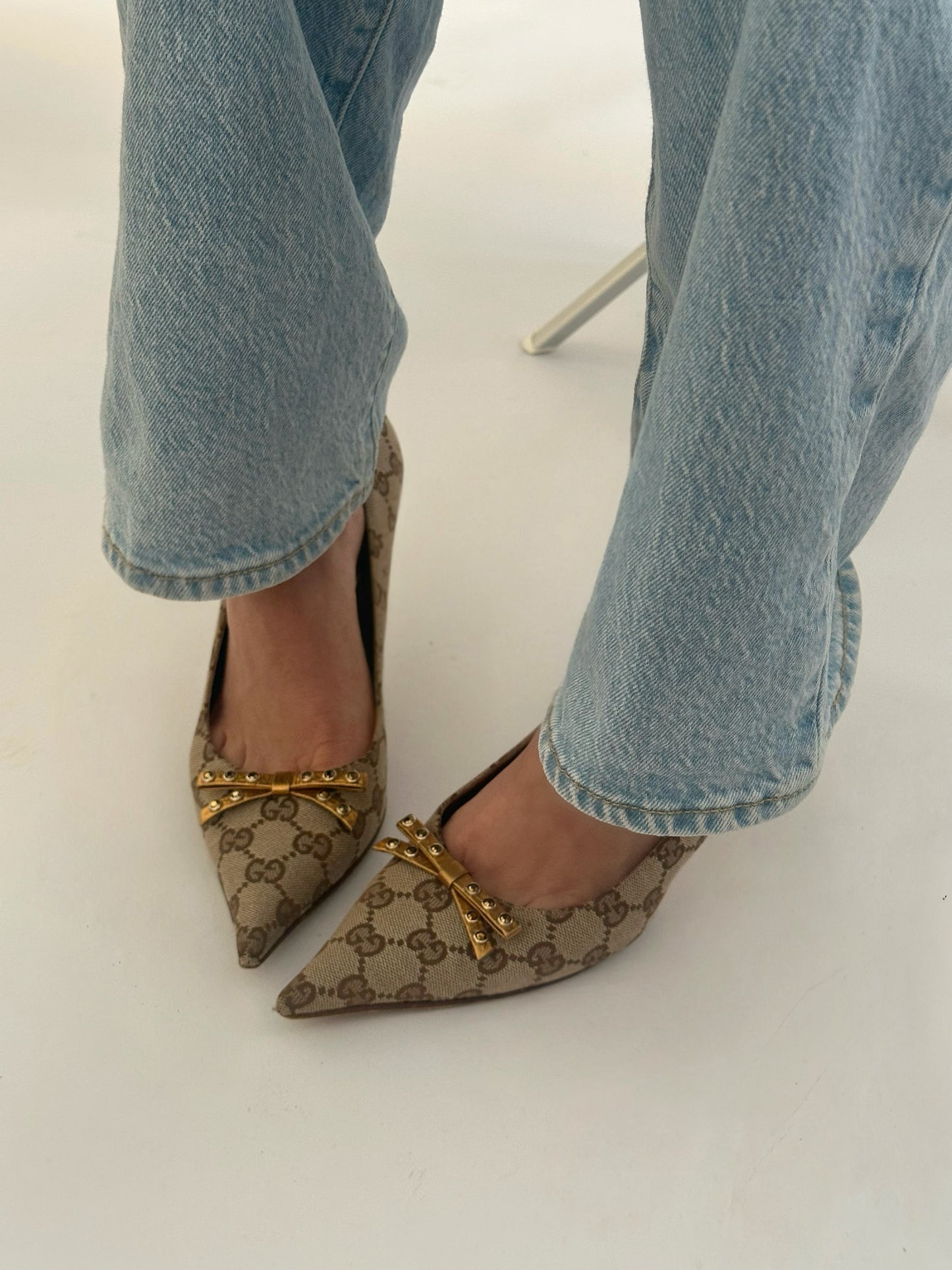 Gucci Monogram Heels (38,5)