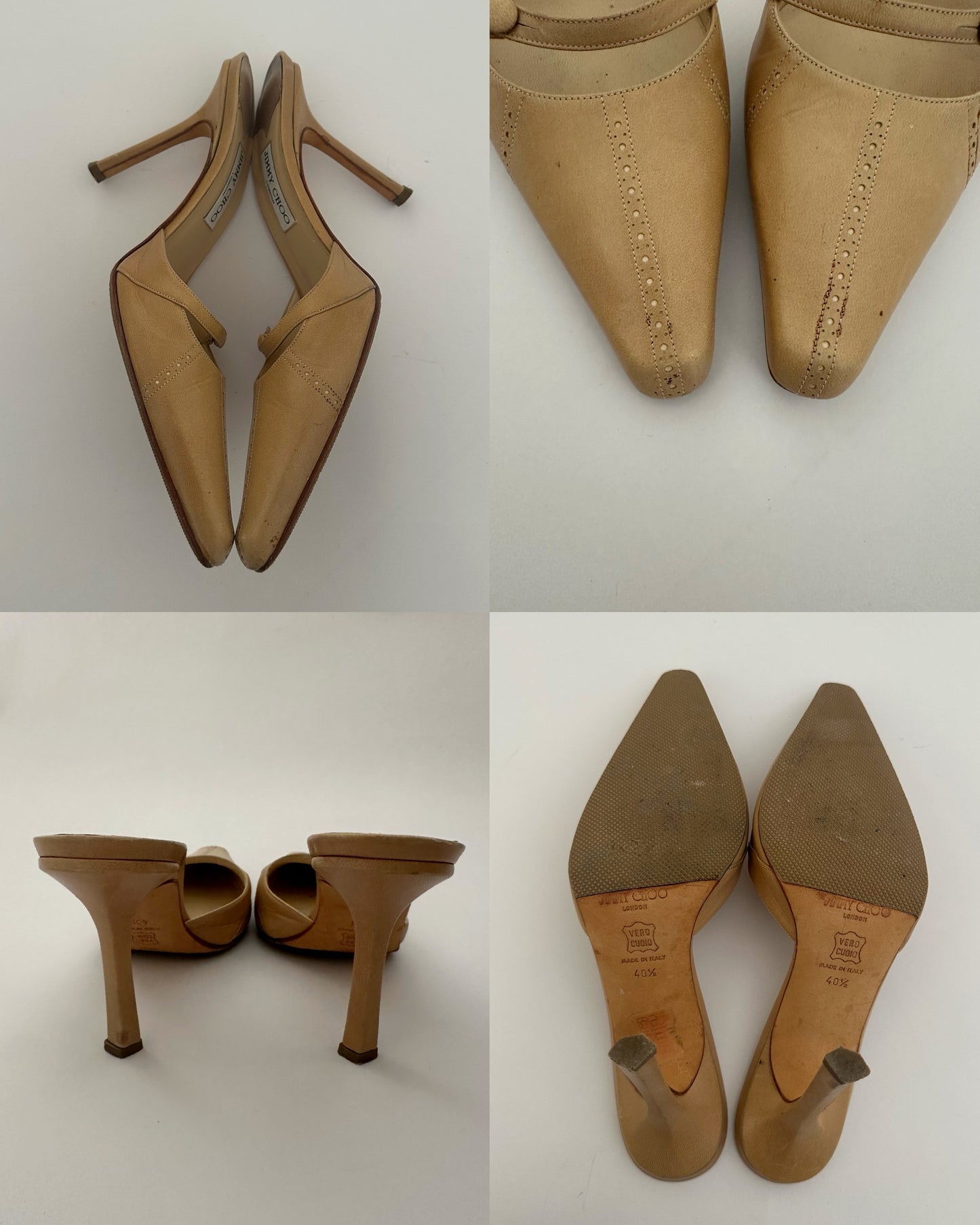 Jimmy Choo Mules Nude (40,5)