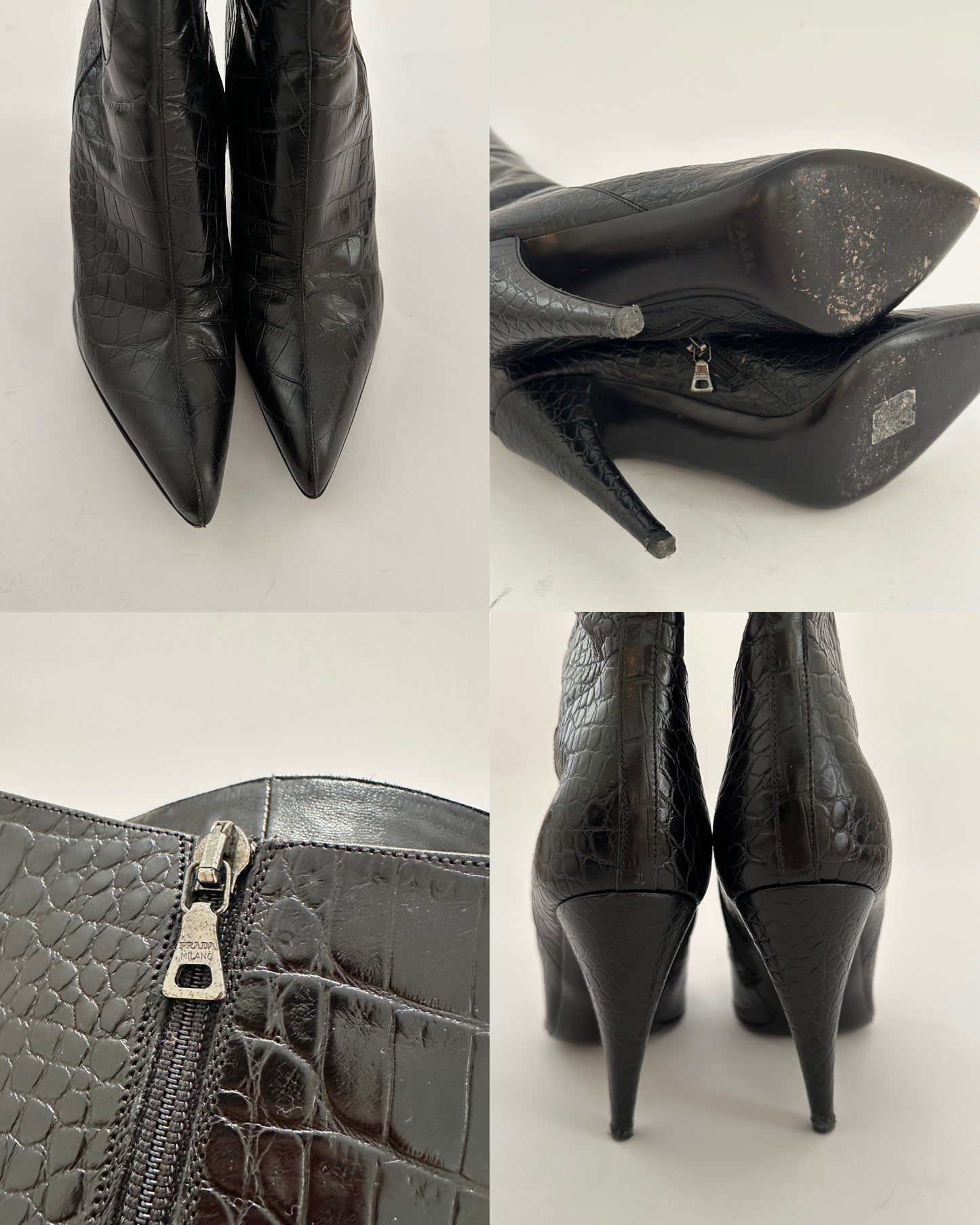 Prada Leather Boots (39,5)
