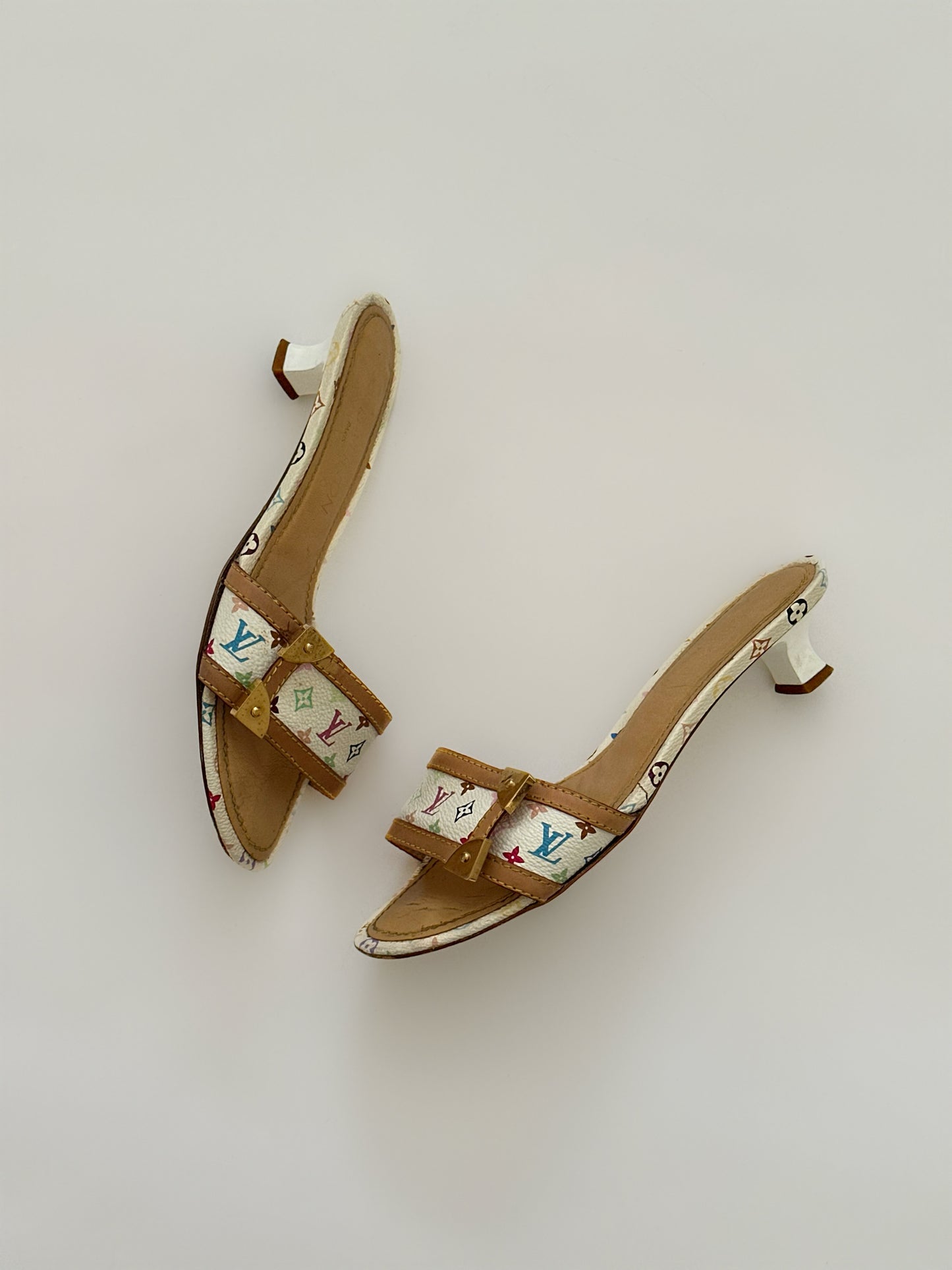 Louis Vuitton Murakami Kitten Heels (36)