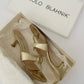 Manolo Blahnik Kitten Thong Heels (38)