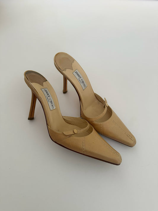 Jimmy Choo Mules Nude (40,5)