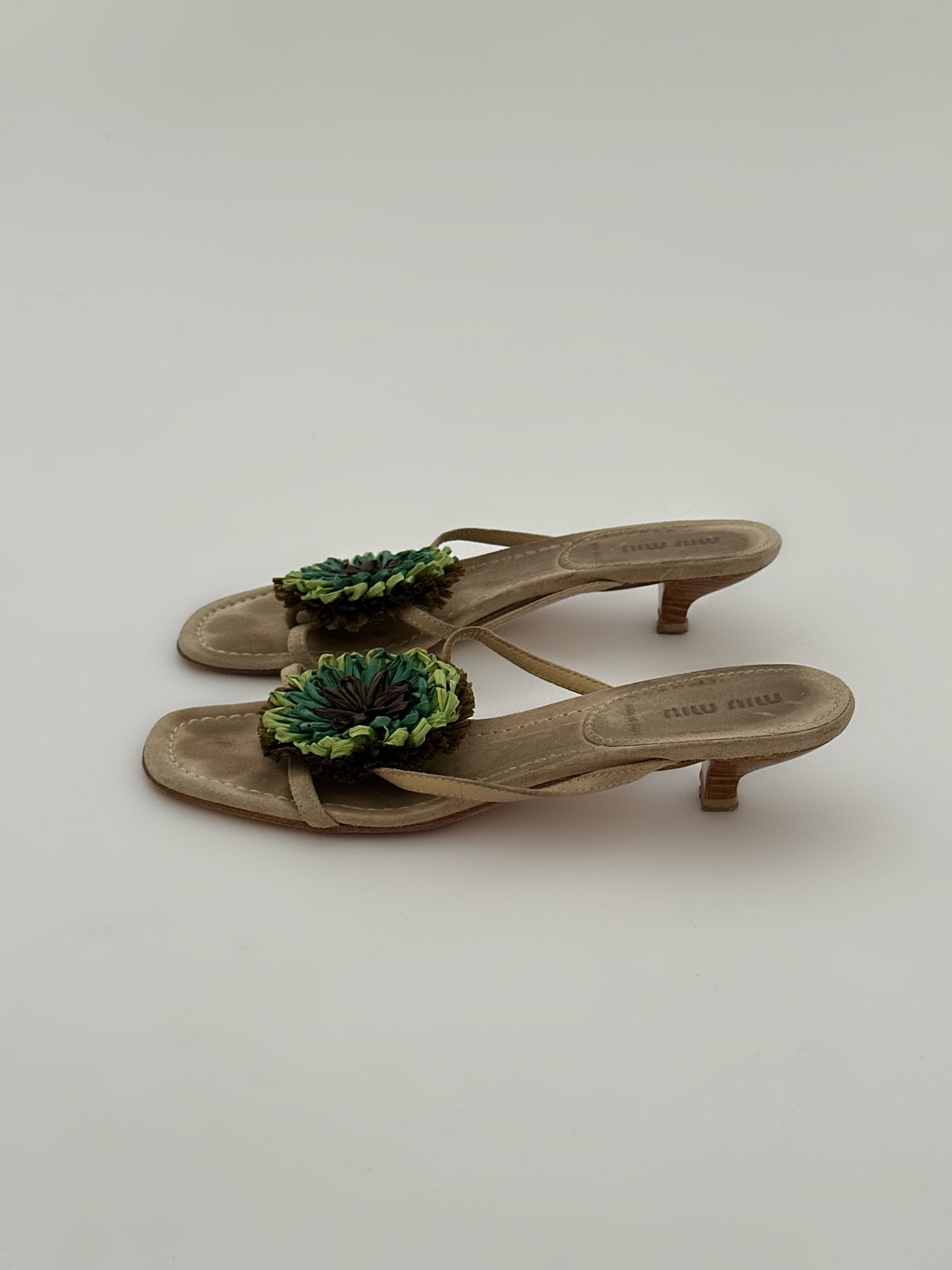 Miu Miu Flower Kitten Heels (37)