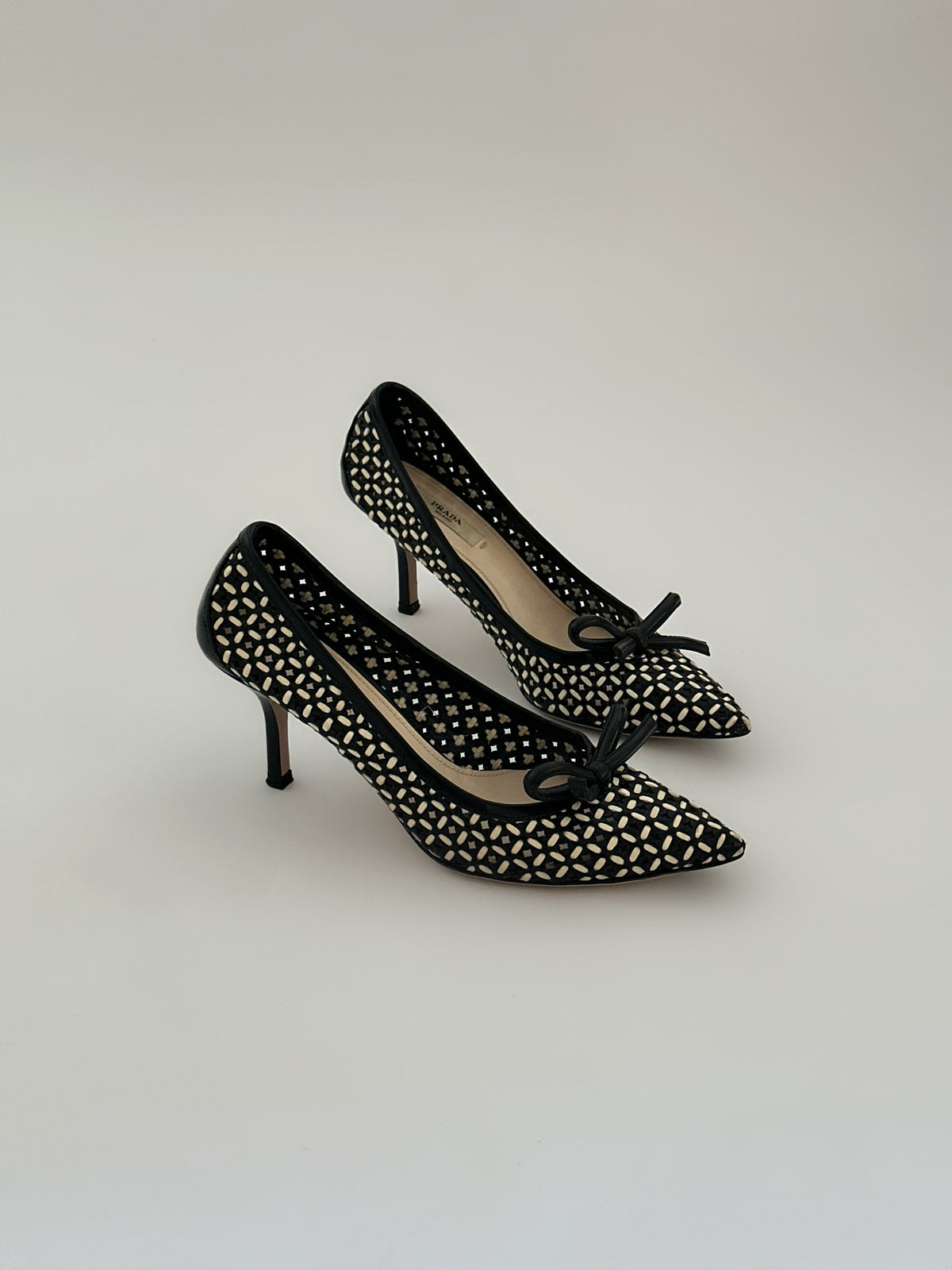 Prada Checked Pumps (36)