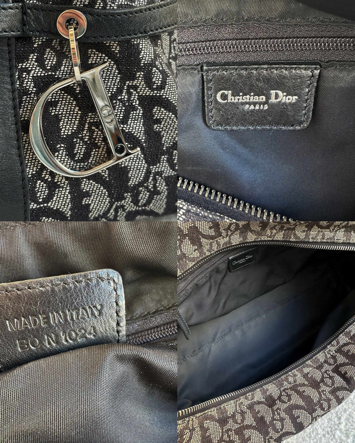Christian Dior Monogram Charm Boston Shoulder Bag