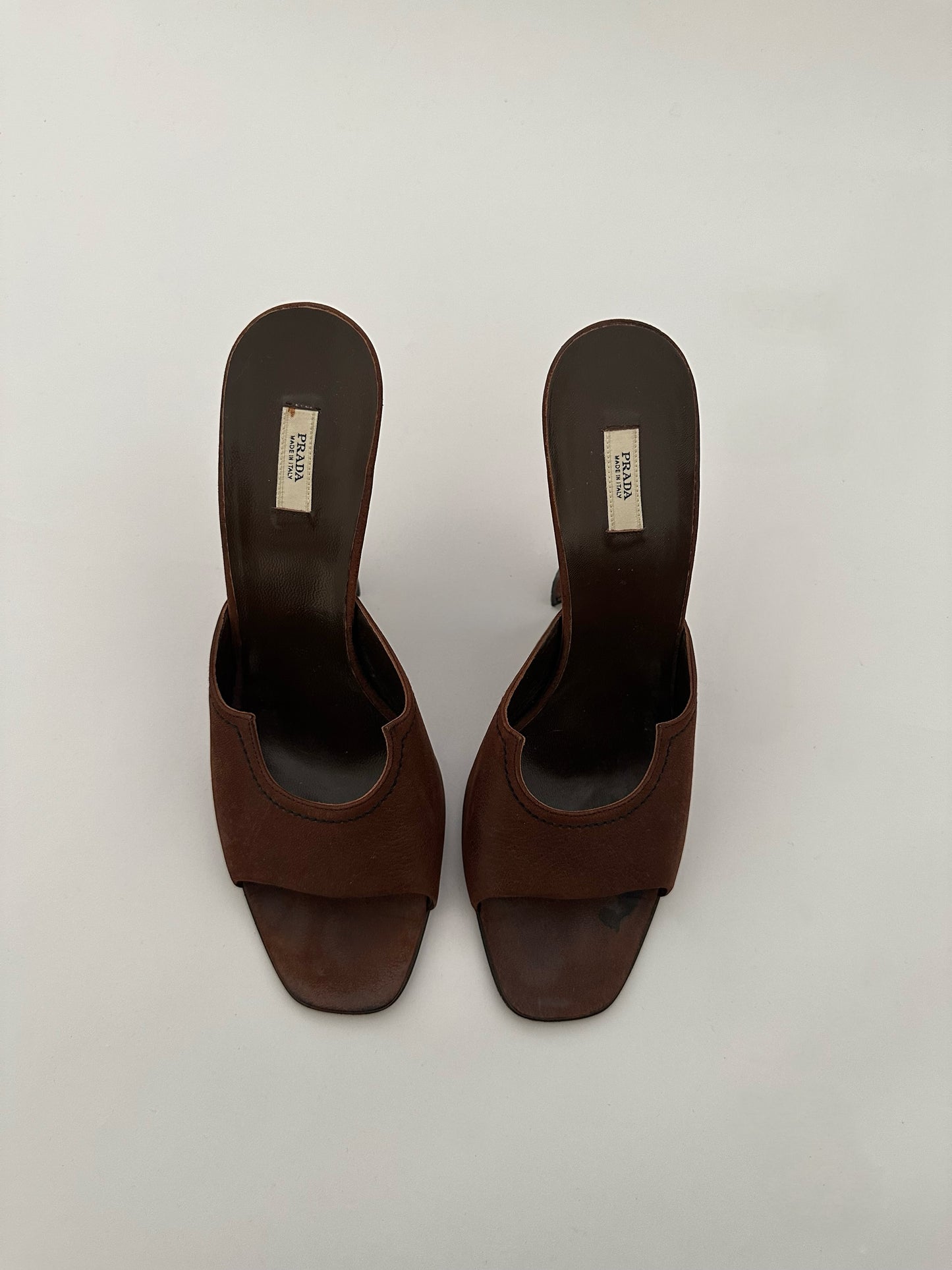Prada Leather Mules (40)