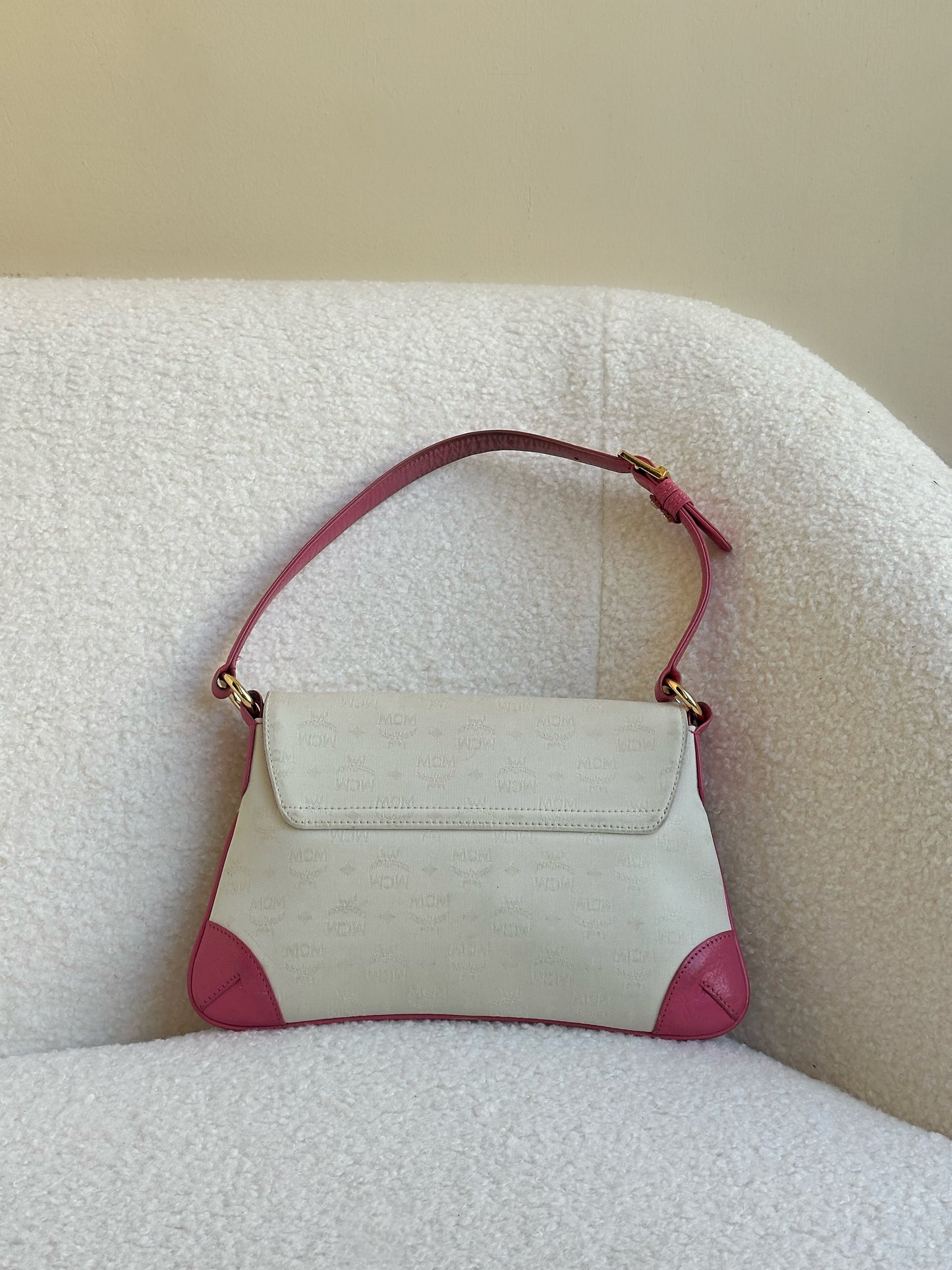 MCM Pink Monogram Pochette