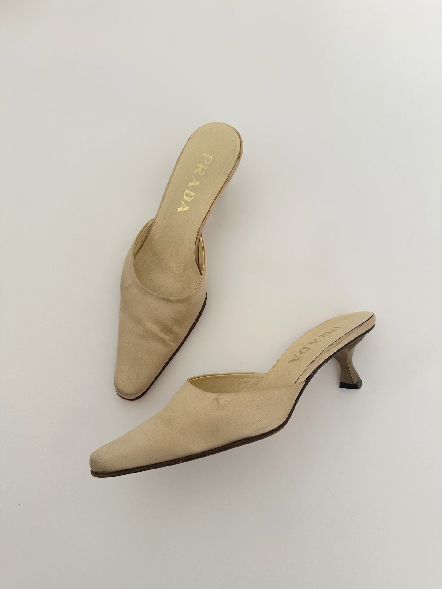 Prada Satin Mules (36)