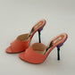 Prada Coral Flower Heels (36)