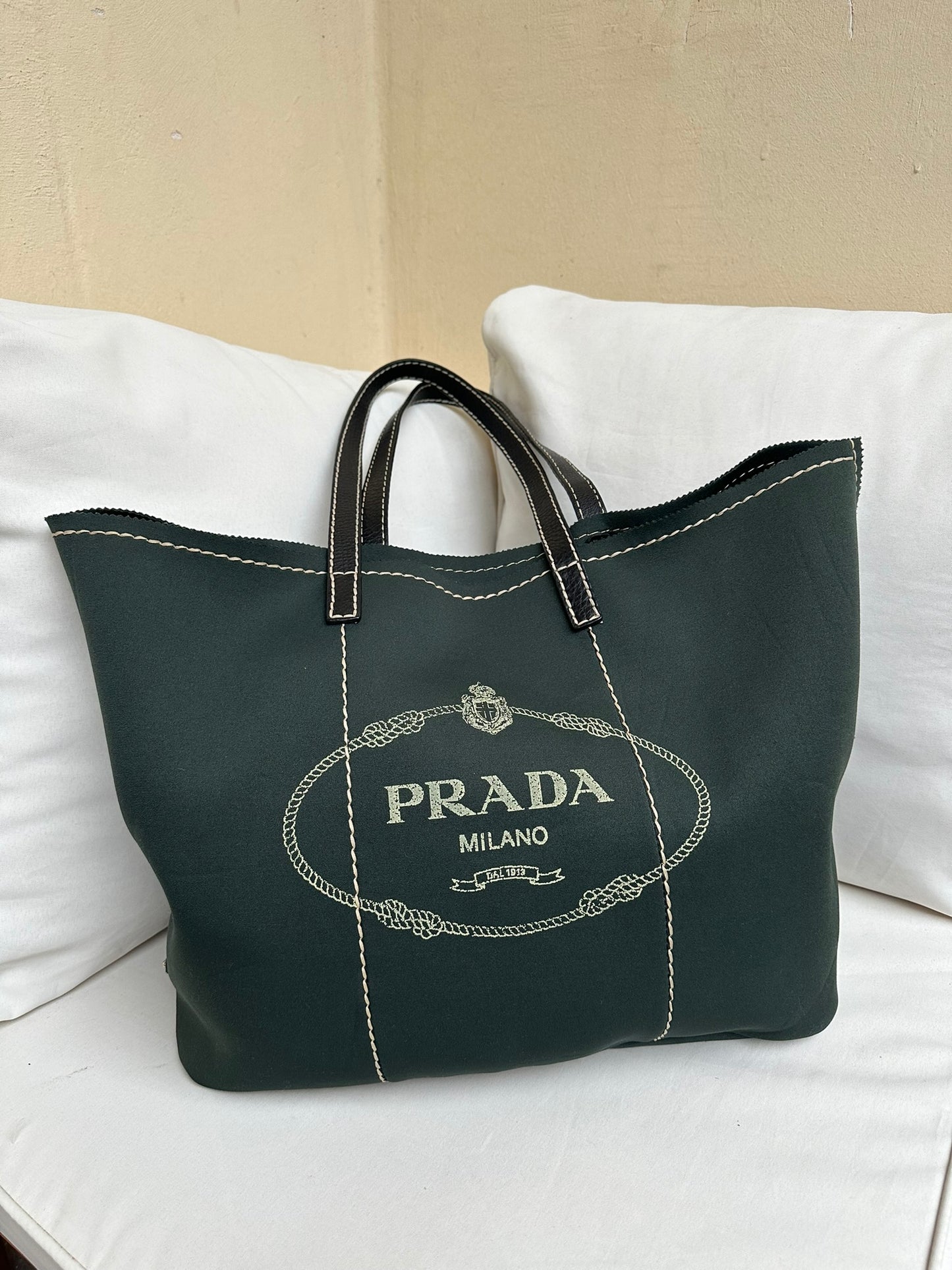 Prada Neoprene Tote Bag