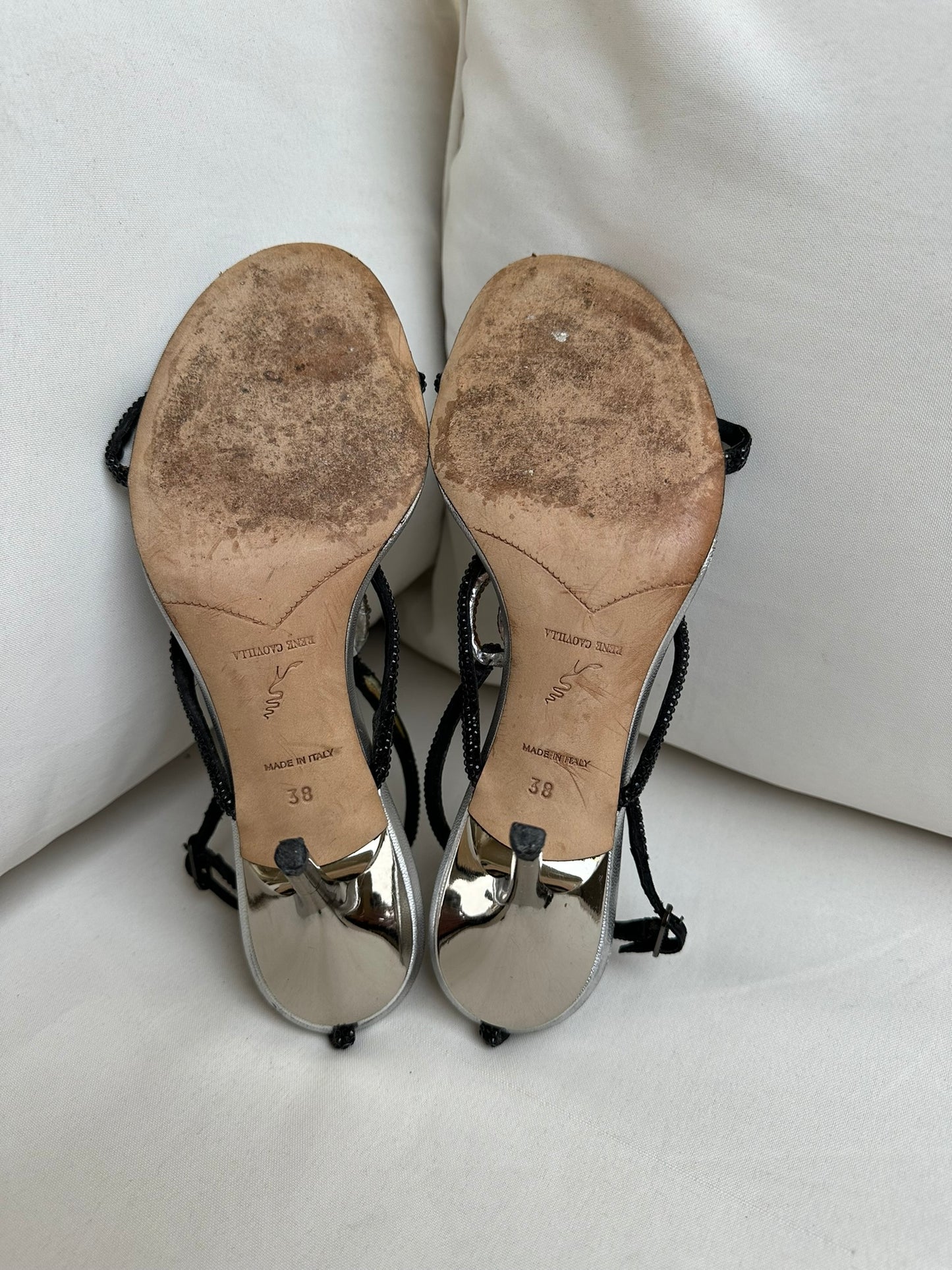 Rene Caovilla Snake Heels (38)