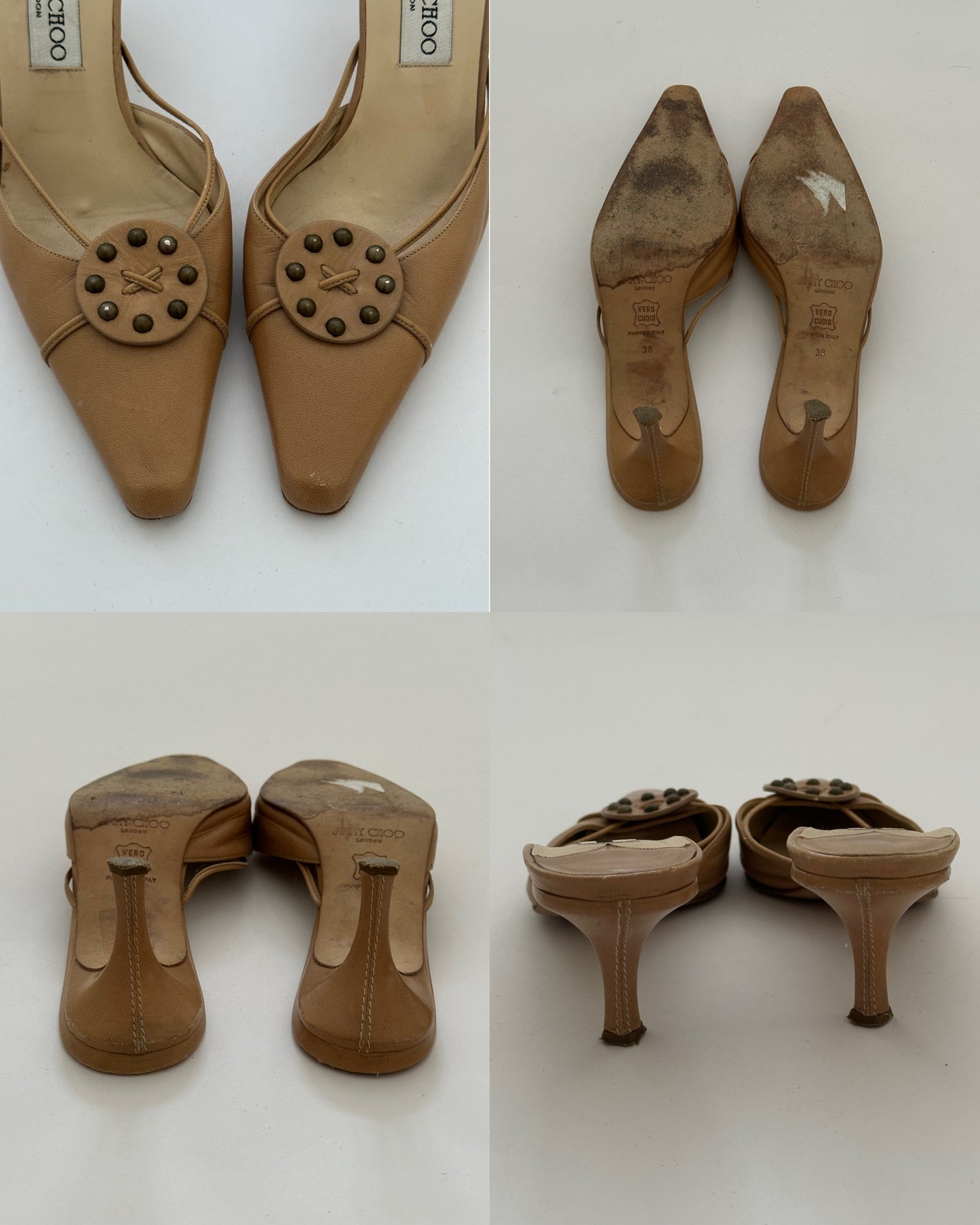 Jimmy Choo Leather Mules (38)