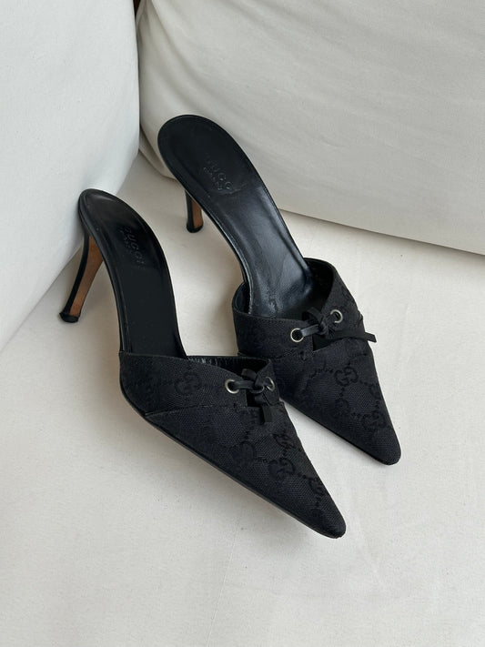 Gucci Monogram Mules (37)