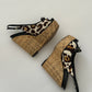 Christian Dior Animal Print Wegdes (37,5)