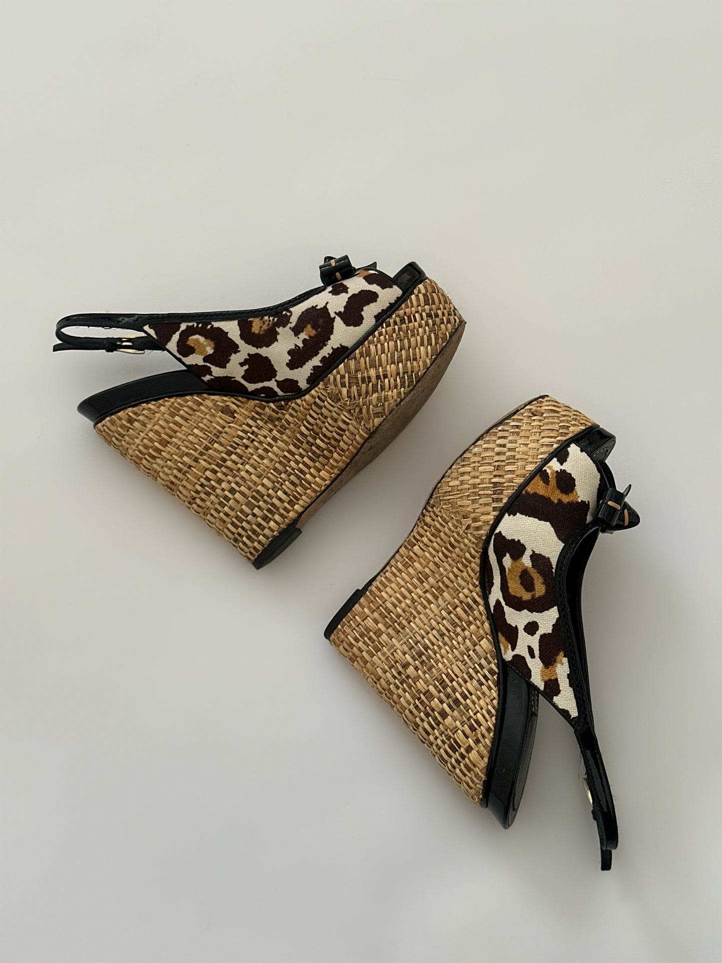 Christian Dior Animal Print Wegdes (37,5)