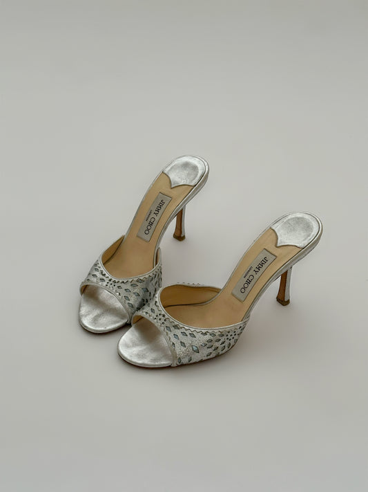Jimmy Choo Silver High Heels (38,5)