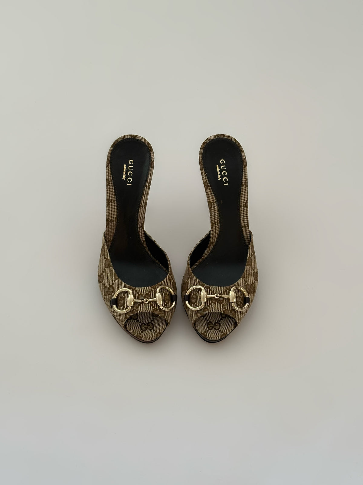 Gucci Monogram Mules (38)