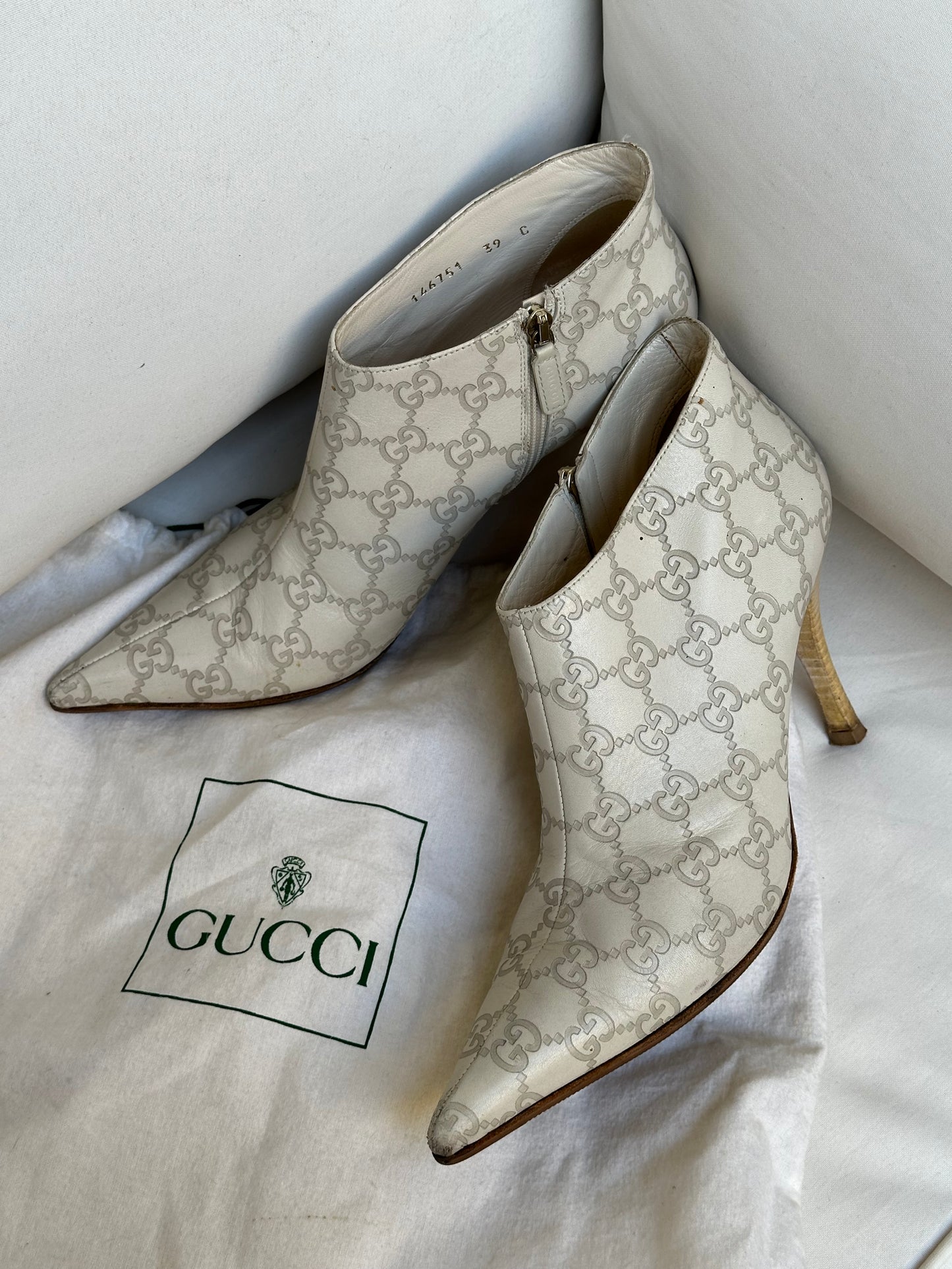 Gucci Monogram Ankle Boots (39)