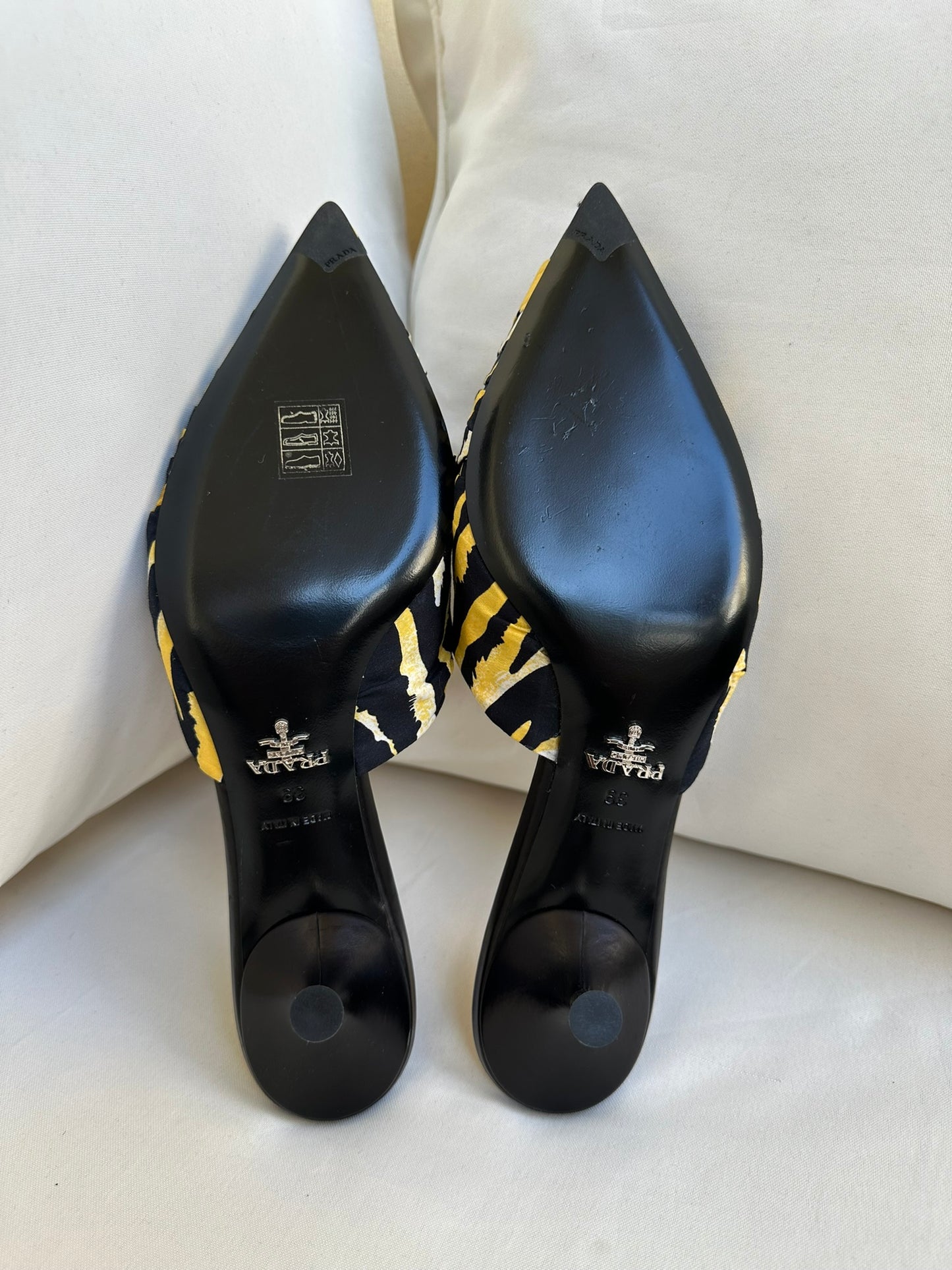 Prada Tiger Mules (39) NEW