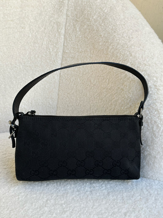 Gucci Monogram Pochette Black