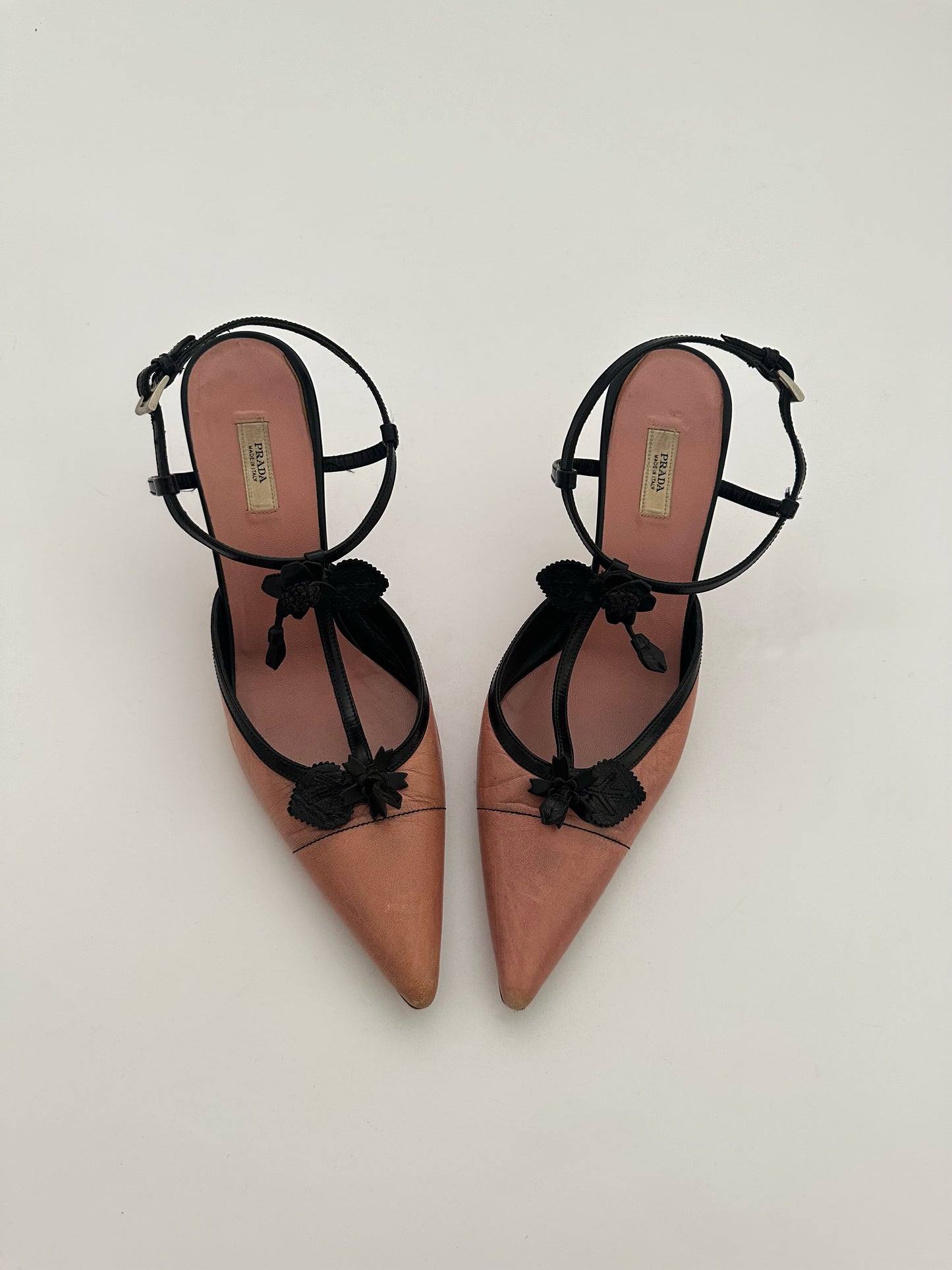Prada Flower Slingback Pumps (37,5)