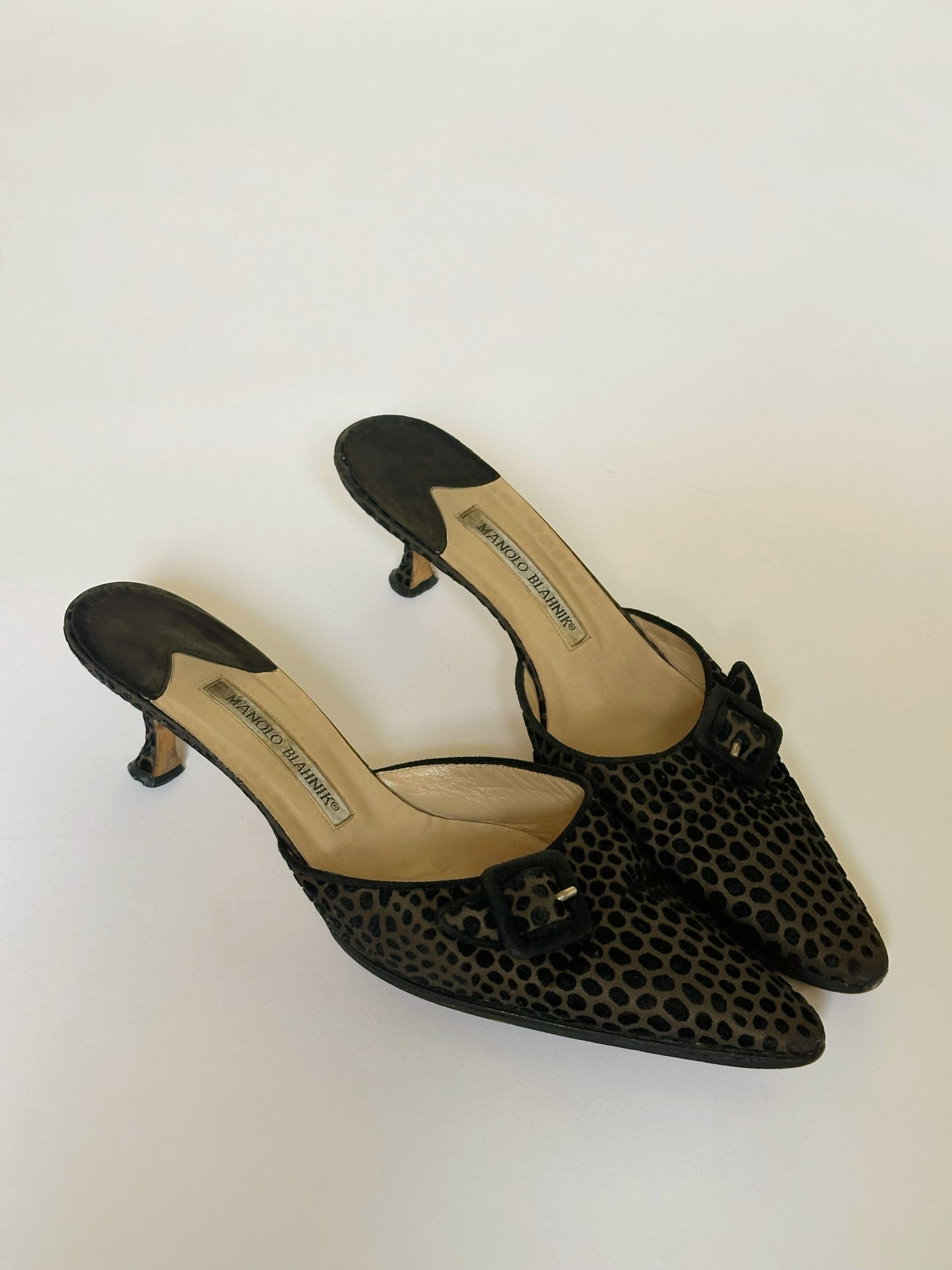 Manolo Blahnik Velvet Mules (39,5)