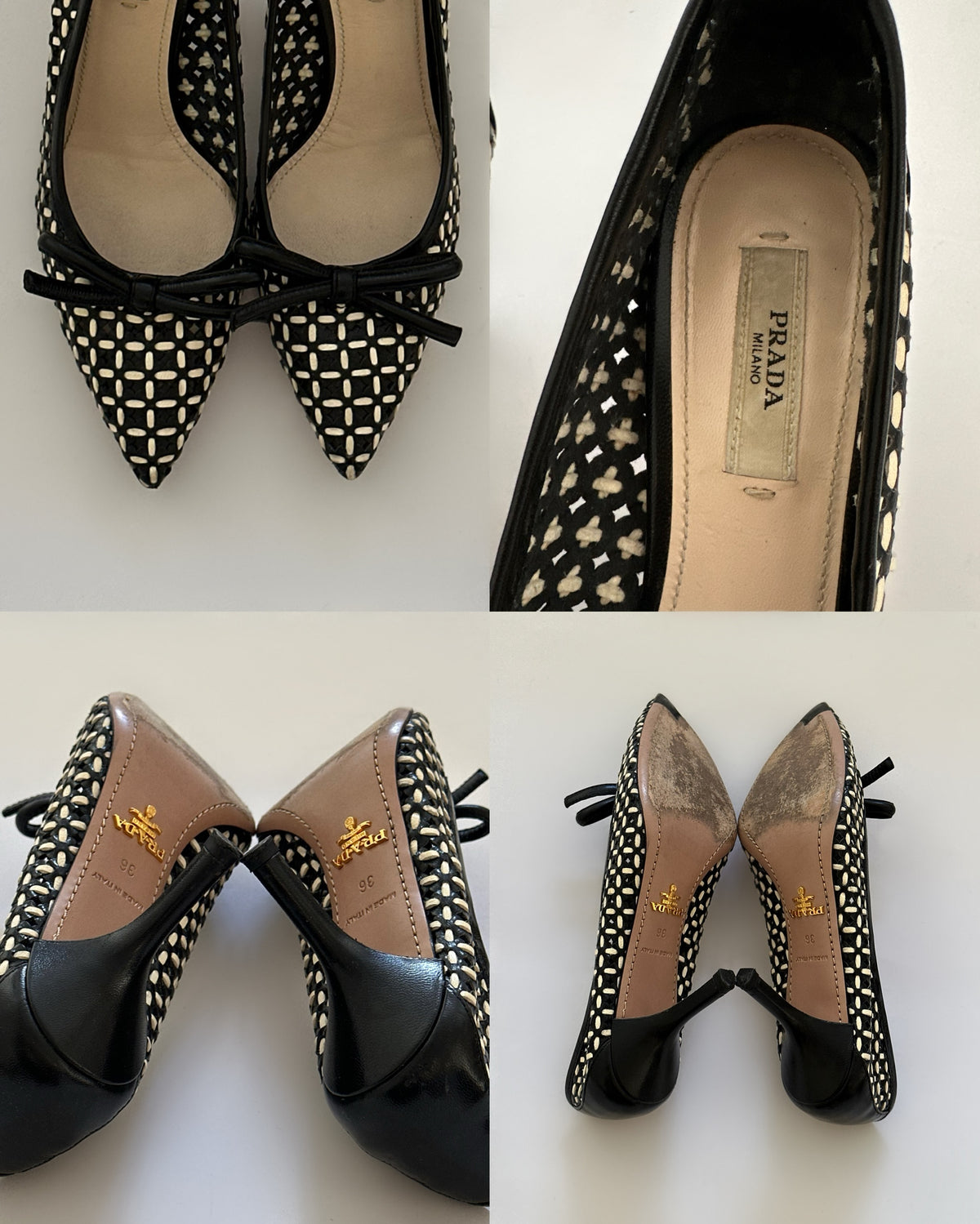 Prada Checked Pumps (36)