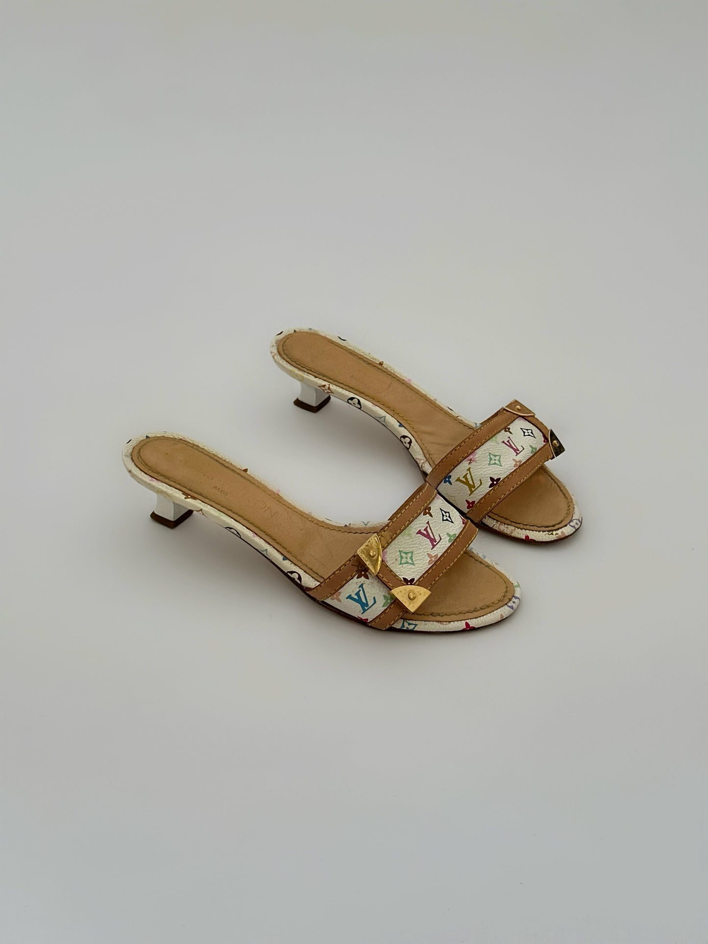 Louis Vuitton Murakami Kitten Heels (36)