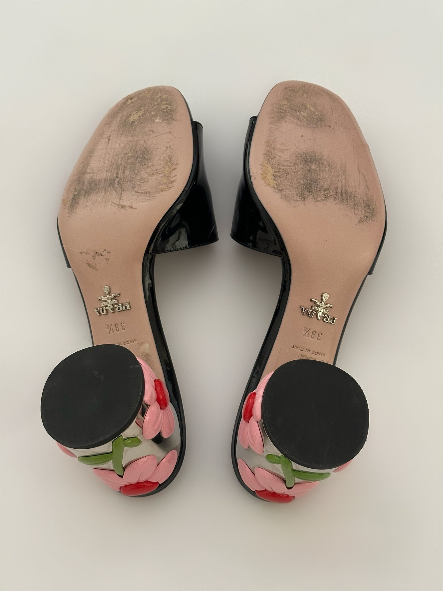 Prada Flower Mules (38,5)