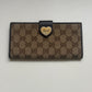 Gucci Monogram Heart Wallet