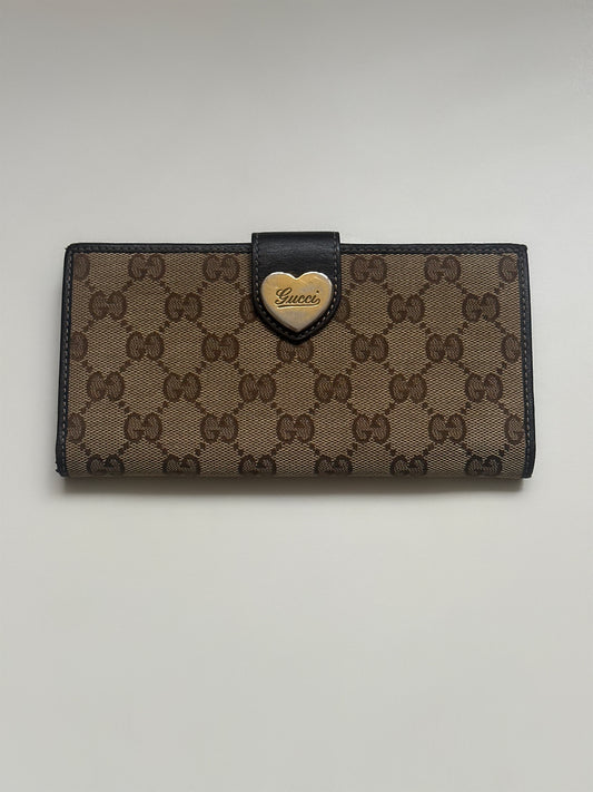 Gucci Monogram Heart Wallet