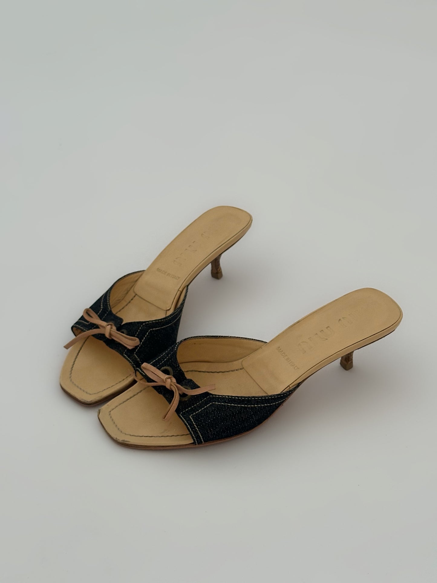 Miu Miu Denim Kitten Heels (37)