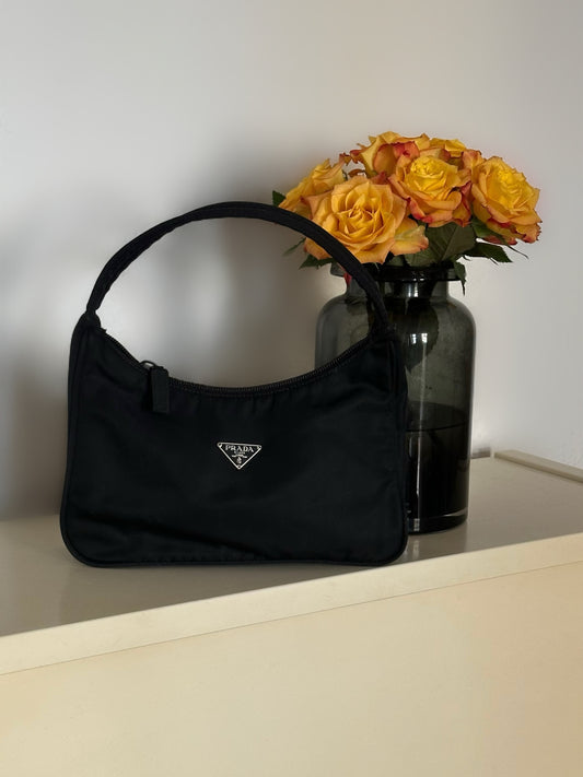Prada Tessuto Hobo Nylon Bag