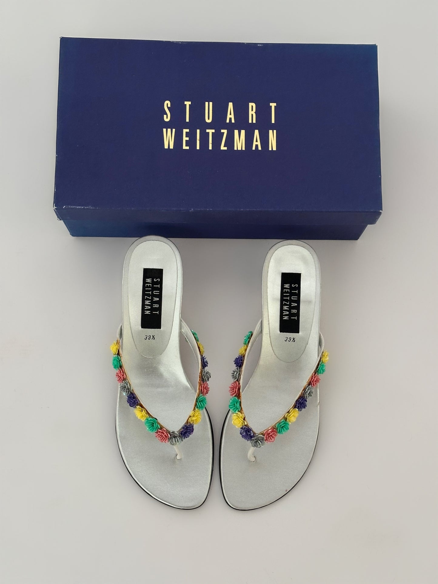 Stuart Weitzman Flower Thong Heels (39,5)