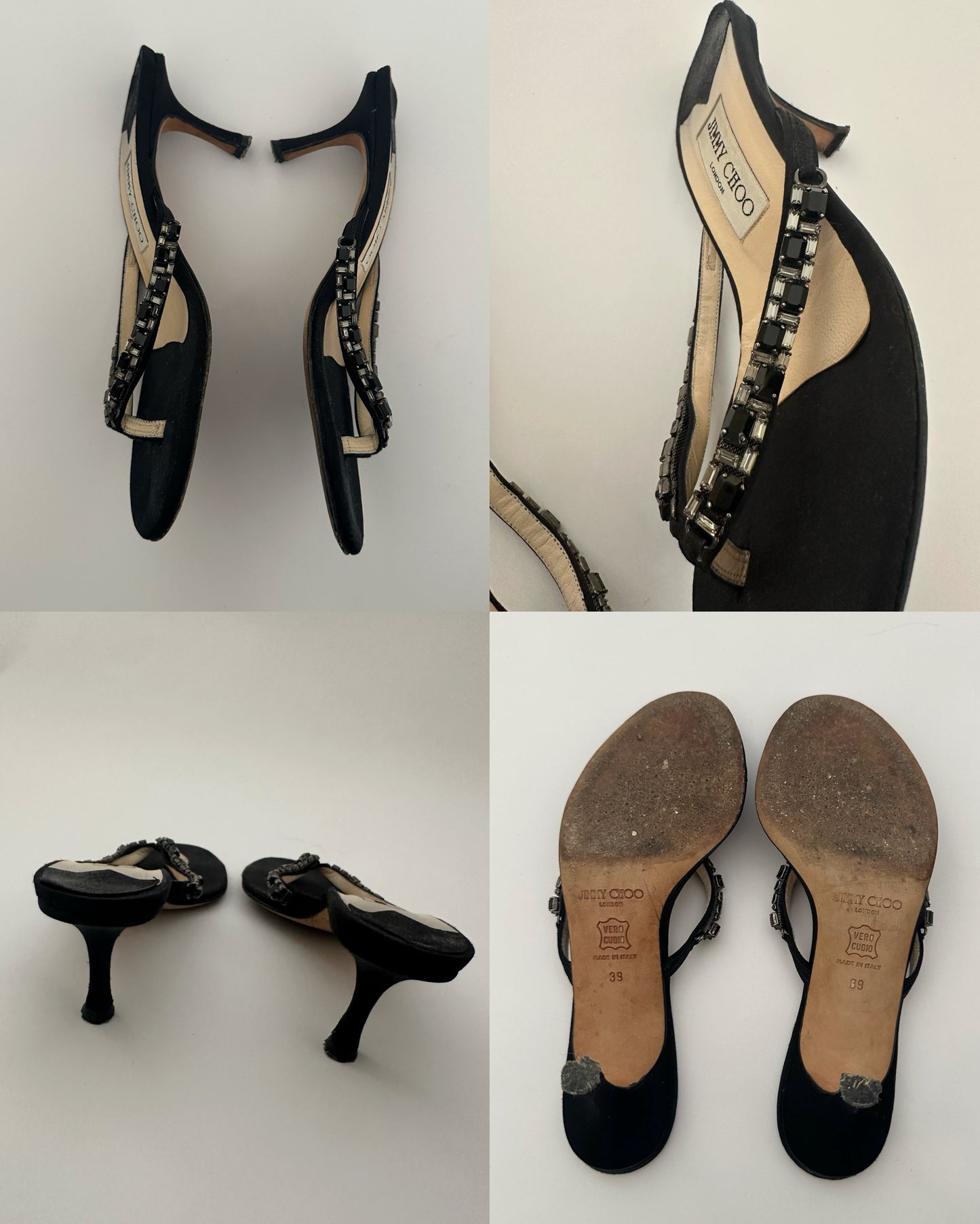 Jimmy Choo Thong Kitten Heels (39)