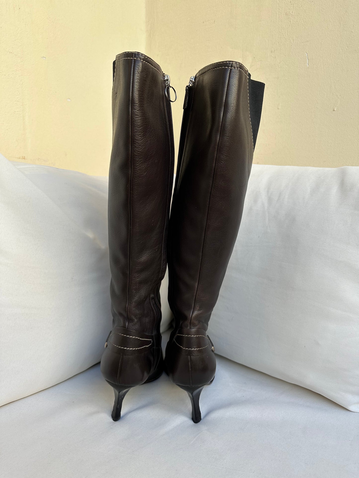 Celine Leather Boots (38)