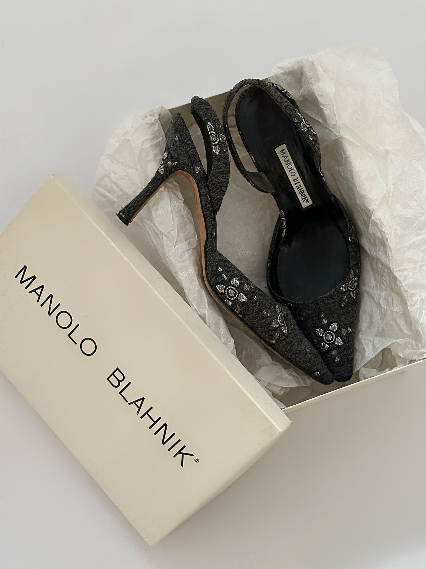 Manolo Blahnik Slingback Heels (39)