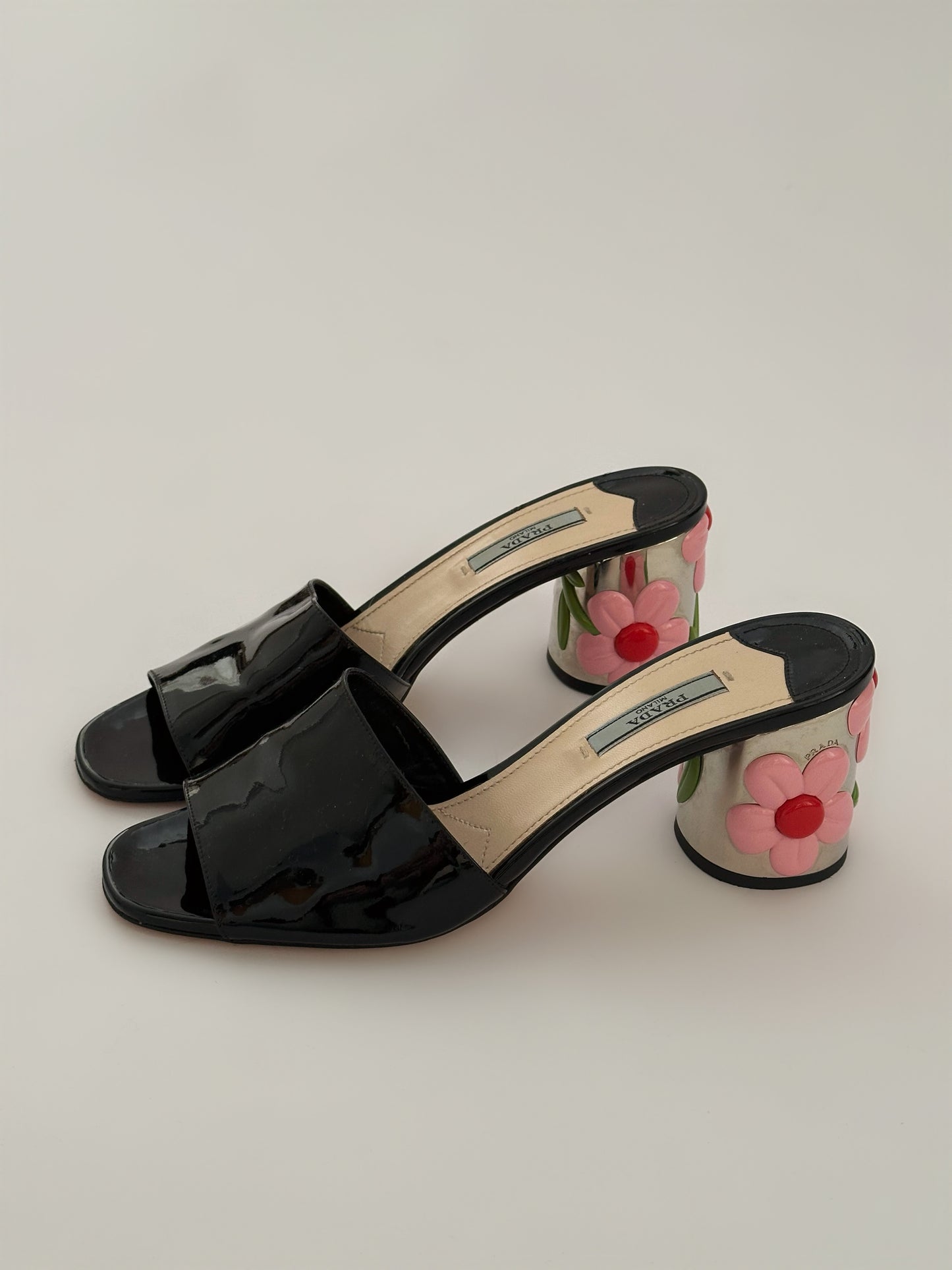 Prada Flower Mules (38,5)