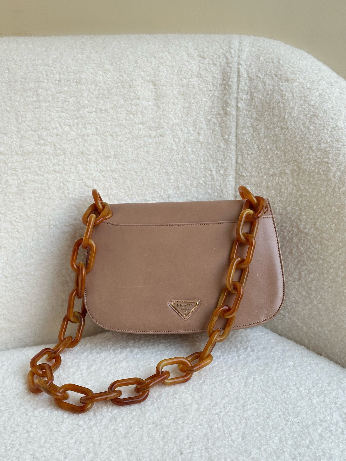 Prada Madras Chain Shoulder Bag