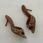 Gucci Monogram Horsebit Mules (39)